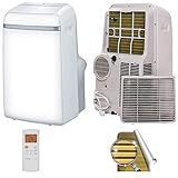 Mobile Klimaanlage 3in1 Kühlen/Entfeuchten/Ventilieren 17~35°C Lokales Klimagerät mit Golden-Fin Wärmetauscher SMND-PAC-12 12000 btu 3,5kW