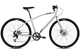 FabricBike Cycles Herren Commuter Hybrid Fahrrad Straßen-/Stadtfahrrad, Sram 8 Gänge, Tektro Mechanische Scheibenbremsen (Space Grey, L-50cm)