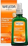 WELEDA Sanddorn Vitalisierendes Pflege-Öl, Naturkosmetik Körperöl für die intensive Pflege von trockener Haut, Body Öl für spürbare Glätte und Erholung der Haut (1 x 100 ml)