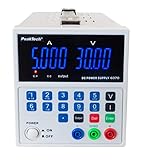 PeakTech 6070 – Linear geregeltes Netzgerät, Labornetzteil 0-30V / 0-5A, Regelbar, Labornetzgerät DC mit USB & 4-stelliger LED-Anzeige, Strommessgerät, Überlast- & Kurzschlussfest, Passive Kühlung