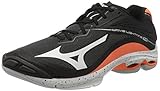 Mizuno Herren Wave Lightning Z6 Volleyballschuhe, Schwarz (Blk/Wht/Orangeclownfish 53), 46 EU