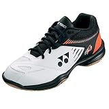 YONEX Power Cushion 65 R3 Herren Badmintonschuhe, - Weiß / Orange - Größe: 42.5 EU