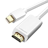 UGREEN Mini Displayport auf HDMI Kabel 2M Thunderbolt auf HDMI Kabel für MacBook Air, MacBook Pro, Surface Pro 2 3 4 5 6, iMac, Monitor, Projektor usw.