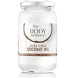 The Body Source Bio Kokosöl 1000ml (1L) - Premium Kokosfett für Haare, Haut und zum Kochen - nativ, organisch zertifiziert und kaltgepresst