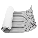 Cocoarm Yacht-Matte aus Teak-Eva rutschfeste Matte aus EVA-Schaumstoff für Boote aus Teak, Matte für Boote, Boote, aus Teak (hellgrau)