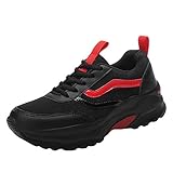Damen Mesh Atmungsaktiv Walking Schuhe Outdoor Plattform Sneakers Freizeit Leichte Laufschuhe Gym Sportshuhe Plateau mit Luftpolster Turnschuhe Atmungsaktive Walkingschuhe Sportschuhe Fitnessschuhe