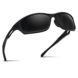 Occffy Polarisierte Sportbrille Sonnenbrille Fahrradbrille mit UV400 Schutz für Herren Autofahren Laufen Radfahren Angeln Golf TR90