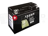 TECNO-GEL Motorrad-Batterie YT9B-4, 12V Gel-Batterie 8Ah, 150x69x105 mm inkl. Pfand