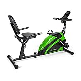 Klarfit Relaxbike 6.0 SE Liege-Ergometer - Cardiobike, Heimtrainer, Schwungmasse: 12 kg, 8-Stufiger Magnetwiderstand, Tablethalterung, PulseControl, SilentBelt Drive, max. 100 kg, schwarz-grün