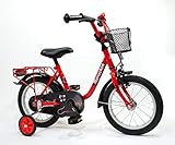 Bachtenkirch Kinder Fahrrad Mariechen Kinderfahrrad, rot/Schwarz, 14 Zoll