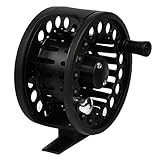 Andux Aluminium Fliegenrolle 2.95' Fliegen-Fischen Large Arbor Reel 5/6 75mm Schwarz FL-04Mehrweg
