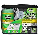 Slime CRK0305-IN Flache Reifenreparatur, Smarte Reparatur, Autoreifen-Notfallausrüstung, enthält Dichtmittel und Reifenkompressor, Geeignet für Autos und andere Autobahn-Fahrzeuge, 15 Min Reparatur