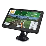GPS Navi Navigationsgeräte für Auto, 5 Zoll Navigation Touchscreen Straßennavigation 8G 128M Sprachführung Blitzerwarnung mit POI Sprachführung Kostenloses Kartenupdate für LKW PKW KFZ