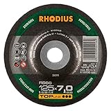 RHODIUS Stein Schruppscheiben RS66 Made in Germany Ø 125 mm für Winkelschleifer 25 Stück