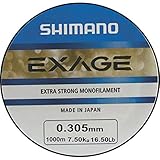 Shimano Exage 1000m 0,305mm 7,50kg Angelschnur Monofile Schnur Monoschnur Monofil Mono Line