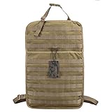 OneTigris Molle Rückenlehnenschutz taktischer Auto Rücksitz-Organizer (Braun)