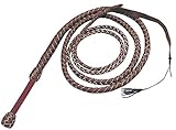 Colorado Saddlery The Supreme Bull Peitsche, Unisex-Erwachsene, Supreme Bull Whip, braun, 14-Feet