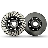 SHDIATOOL Diamant Schleiftopf 2 Stücke 115mm Turbo Diamanttopfschleifer Schleifscheibe für Beton Mauerwerk Granit Marmor Naturstein