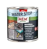 MEM Water Stop - Dichtmasse - Universalabdichtung und Feuchtigkeitssperre - Dächer - Wände - Bad - Dusche - 1 KG