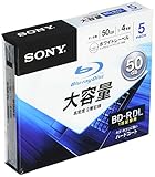 Sony 5BNR2DCPS4 BD-R 50 GB Blu-ray-Laufwerk – Blanko-Discs Blu-Ray (BD-R, 120 mm, 50 GB, 4 x, kleines Gehäuse, 5 Stück