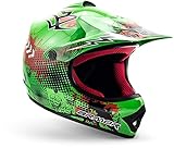 armor HELMETS® AKC-49 „Green“ · Kinder Cross-Helm · Motorrad-Helm MX Cross-Helm MTB BMX Cross-Bike Downhill Off-Road Enduro-Helm Moto-Cross Sport · DOT Schnellverschluss Tasche XS (51-52cm)