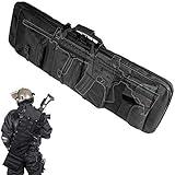 CLTWYZ Waffentasche Gun Bag, Tactical Rifle Case Verdickte Mit Schulterriemen Zum Schutz Eines Gewehrs Beim Transport (Color : Black, Size : 100cm/39.4in)