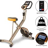 Exerpeutic Gold 575 XLS klappbarer Heimtrainer mit Magnetbremssystem, 181 kg max. Benutzergewicht, Bluetooth und kostenloser App