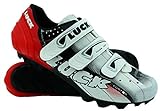 LUCK Extreme MTB Fahrradschuh, mit Carbon-Sohle, aus einem Stück Mikrofaser, ohne Nähte. Mikrofasern super atmungsaktiv und widerstandsfähig (39 EU)