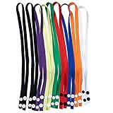 LUOEM 9 Stücke Mundschutz Lanyard Brillenhalter Ketten Gesichtsschutz Umhängeband Serviette Clip Bib Kette Flexible Serviettenhalter für ältere Menschen Erwachsene Kinder - Mischfarbe