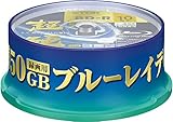 TDK Blu Ray Disk 50 GB BD-R DL 4X Speed High Grade Bluray Dual Layer Spindel Inkjet druckfähig, 10 Packungen