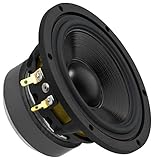 MONACOR MSH-115HQ High-Quality Hi-Fi-Mitteltöner, Speaker für die Mittelton-Wiedergabe, Einbau-Modul für Boxen-Gehäuse, in Schwarz
