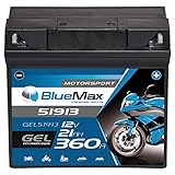 BlueMax +30 Motorsport Motorradbatterie GEL 12V 21Ah BMW G19 51913