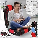 MIADOMODO® Soundsessel - aus Kunstleder, zusammenklappbar, mit Lautsprecher, Surround und Subwoofer, Farbwahl - Soundchair, Multimediasessel, Musiksessel, Musikstuhl, Gaming Chair, Music, Rocker