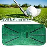 KUTO Golf-Trainingsmatte, 60 * 30CM Golf-Matte Golf-Trainingsmatte, Swing Detection Batting Mini-Golf-Trainingsmatte, Golf-Training Rasenmatte Golf-Schlagmatte Golf Launch Training Pad für das Home