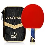 Joy.J Sport ITTF Genehmigter Tischtennisschläger, Professioneller Tischtennis-Schläger, Ideal für Zwischenspieler und Fortgeschrittene Spieler (Zwischenspieler-Fortgeschrittene)