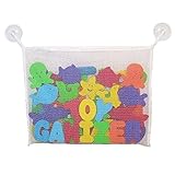 HENGSONG Baby Badezimmer Netto Bag Bath Aufbewahrungstasche Badewannen Organizer Ordentlich Toys Mesh Beutel (Weiß)