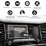 YEE PIN Displayschutzfolie Autoteile Kompatibel mit 2018 2019 2020 Skod a Karoq / fabia, GPS Navigation Displayschutz Kratzfeste HD Transparent - Gehärtetes Glas Schutz