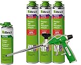 illbruck Profi Set 3 x FM210 Fenster- und Fassadenschaum+ á 880ml Dosen + illbruck AA290 Reiniger + illbruck AA270 Pro+ Schaumpistole