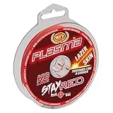 WFT Plasma Stay Red Lazer Skin 150m - Geflochtene Angelschnur zum Spinnfischen & Meeresangeln, Geflechtschnur, Schnur zum Angeln, Durchmesser/Tragkraft:0.08mm / 8kg Tragkraft