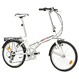 Multibrand PROBIKE Folding 20 Zoll Klapprad, Faltrad, Shimano 6 Gang, Herren-Fahrrad & Jungen-Fahrrad, geeignet ab 155 cm - 185 cm