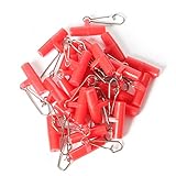 SF Angelschnur schnell-Sinker-Slide mit Duo-Lock-Snap Gewichtsrutsche Fish Finder-Clip Hochleistungsstruktur # rot 25 St.