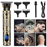 Easy Trim Rasierer Herren Haarscherer,Outliner Grooming Trimmer Haarschneidemaschine ProfiAnzeigebildschirm,Easy Home haarschneider,USB Wiederaufladbar T-Blade Trimmer mit
