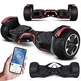 KESSER® Hoverboard 8,5 Zoll 800 Watt -K-HB-120- mit APP Funktion, Bluetooth Lautsprecher, LED Licht, Kinder Sicherheitsmodus, Dual Motor, Smart Elektro Self Balance Board Hover E-Scooter, Schwarz
