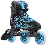 FILA Damen Legacy Pro 100 Lady Inline Skate, schwarz/hellblau/violett, 5