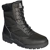 Savage Island Leder Stiefel Kampfstiefel Einsatzstiefel Militär Bundeswehr Wandern Tactical Boot Schwarz