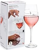 Donkey Products - Glass of Music | Cooles Weinglas mit Tonleiter - bringt dein Glas zum singen - 540ml
