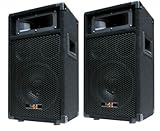 2X 400W DJ Party Lautsprecher Boxen Paar - 8' Bass - E-Lektron PW20