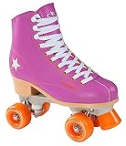 Hudora Disco Rollerskates Unisex Rollschuh, Lila/Orange, 42, 13178