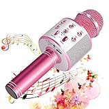 SunTop Bluetooth Karaoke Mikrofon, Handy Karaoke Microphone, Mikrofon Stereo Player für KTV Player für PC iPhone iPad Android Smartphone