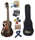 Paisen 23-Zoll Concert Classic Palisander Ukulele Hawaii Ukulelen Professional Send with Aquila Strings Tuner Capo Thick Ukulele Bag Komplettes Zubehörset